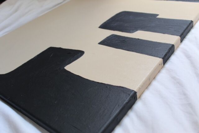 Set of two abstract canvases