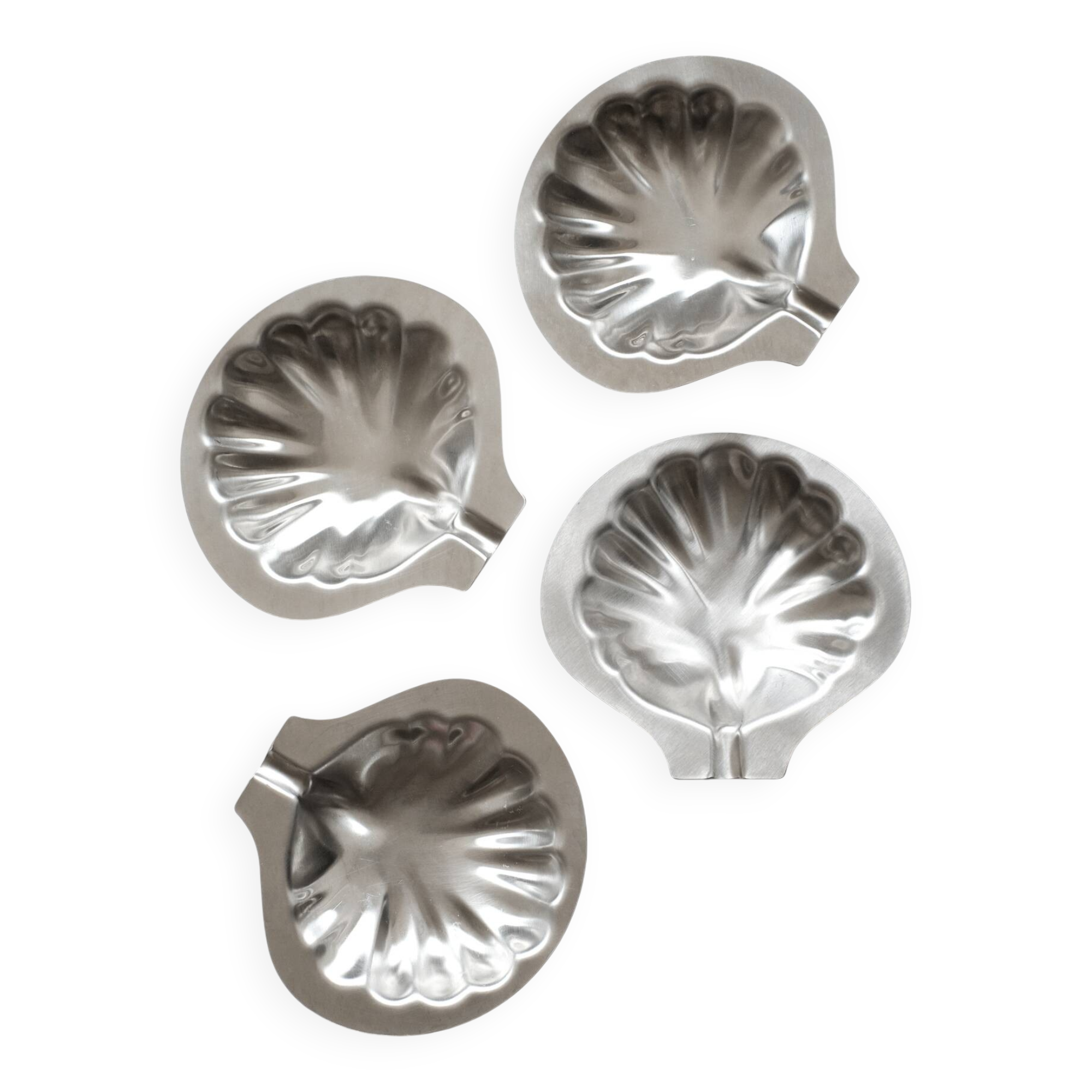 Ensemble de 4 plats en forme de coquillage