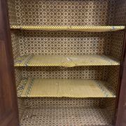 Large linen cupboard in Louis XIV style made of solid wood – 19th century