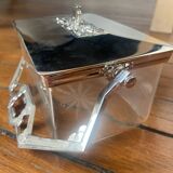 Old glass box for cake/ice cubes