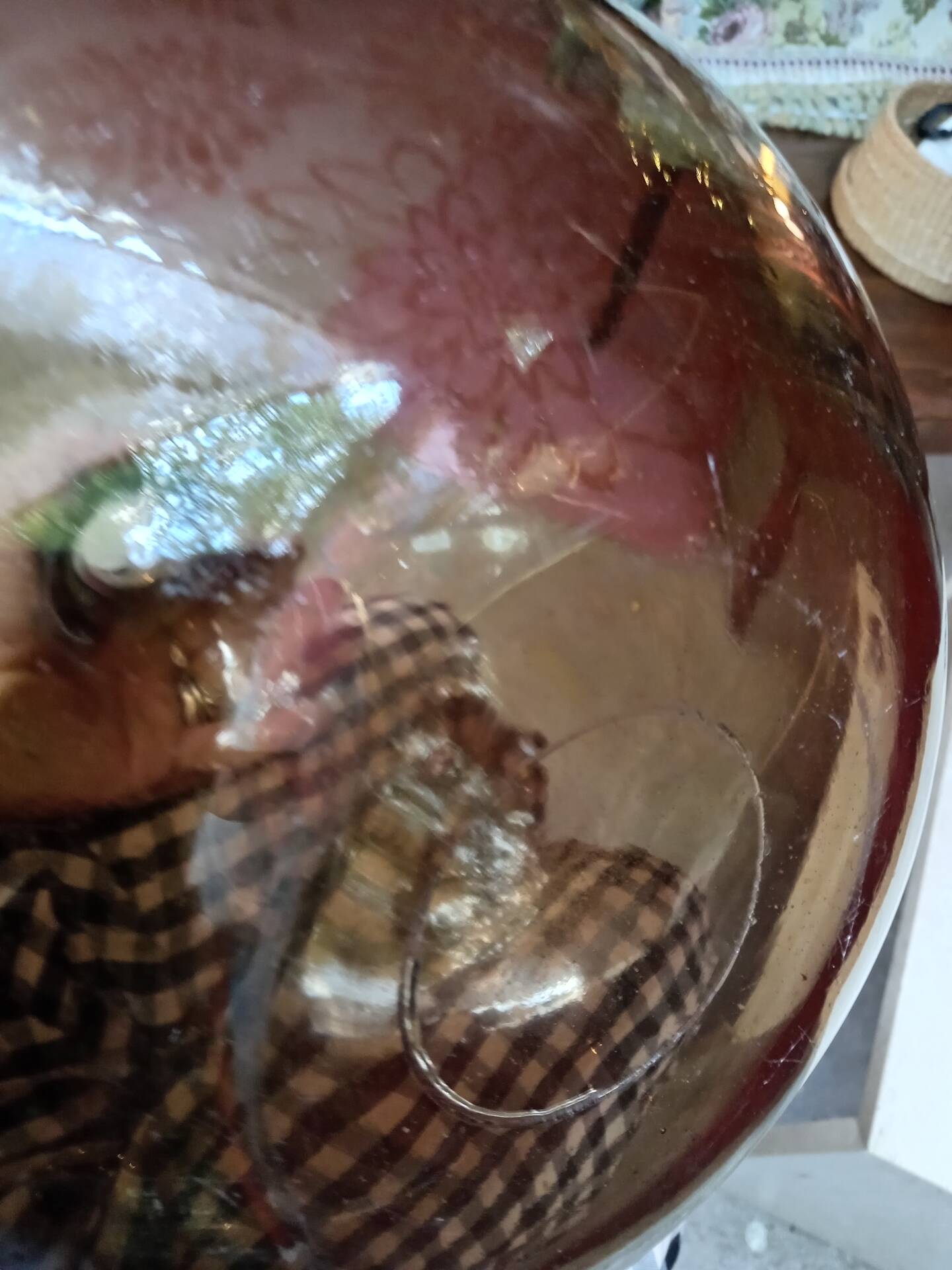 Smoked glass vase