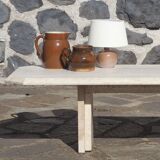 Coffee table in travertine
