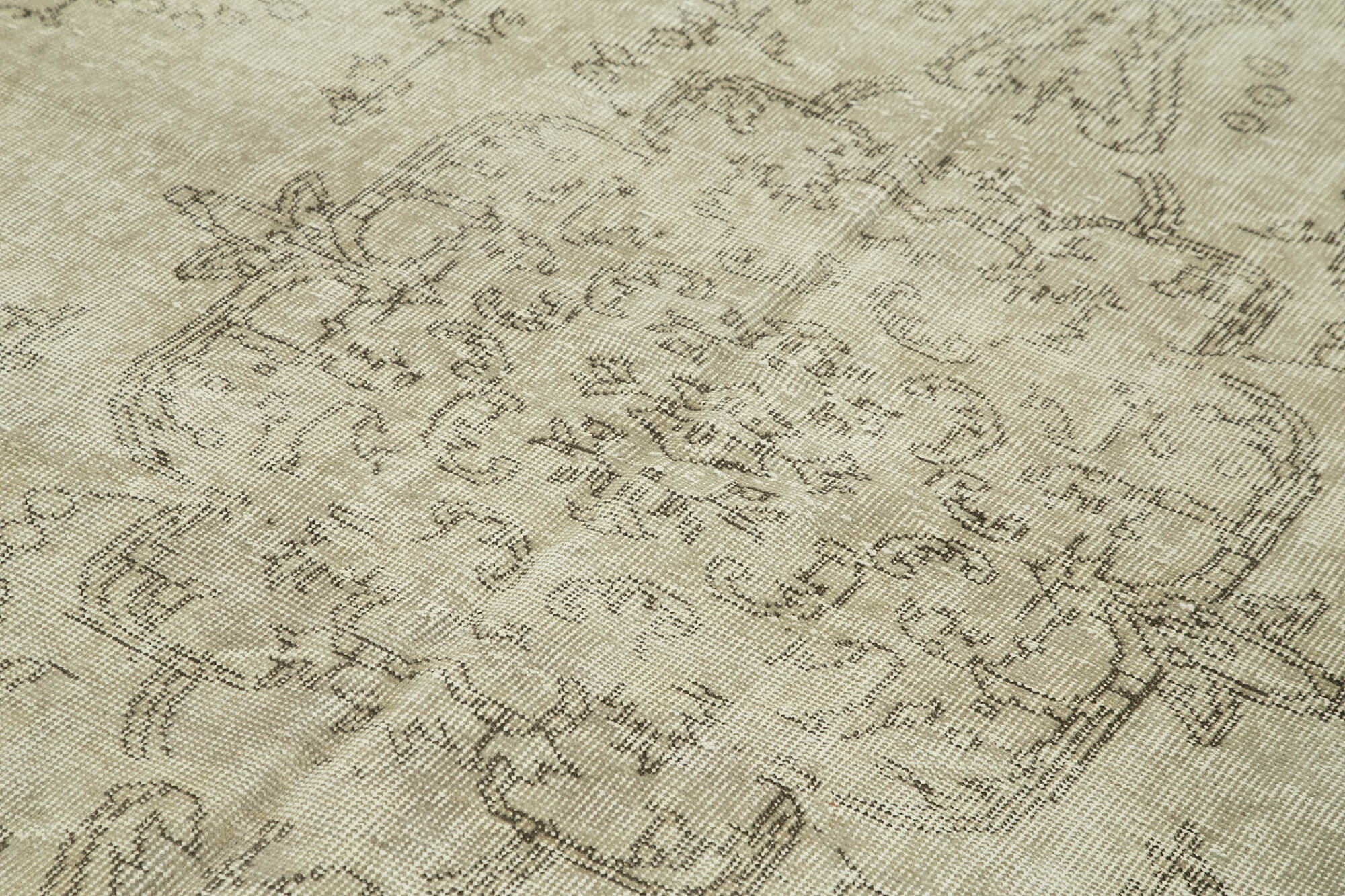 Handmade Vintage Oriental Beige Carpet 190 cm x 303 cm - 38940