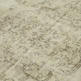 Handmade Vintage Oriental Beige Carpet 190 cm x 303 cm - 38940