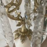 19th century marble, brass and tassel chandelier