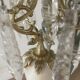 19th century marble, brass and tassel chandelier