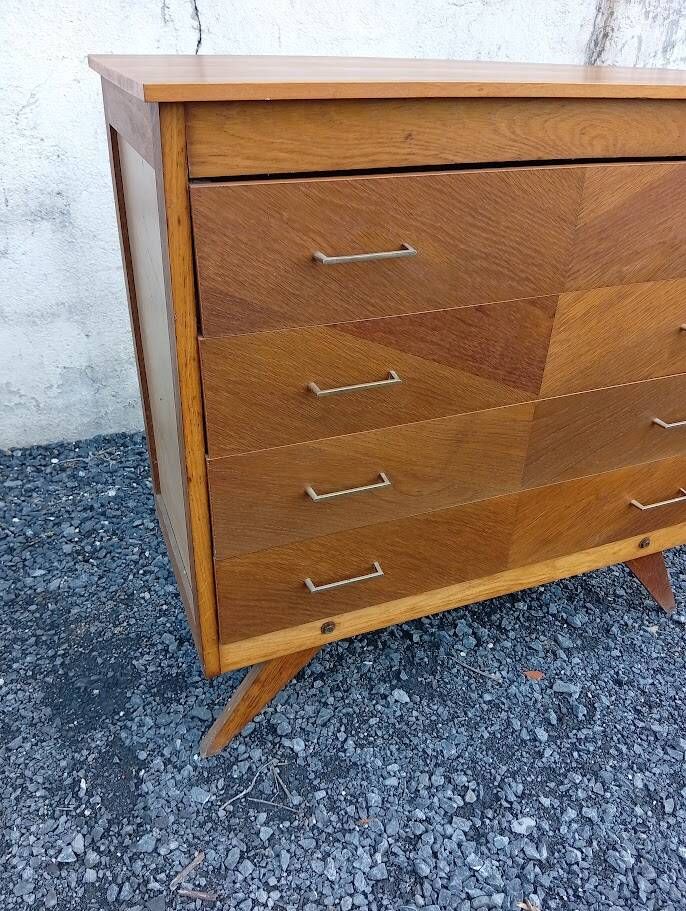 Vintage Scandinavian style drawer chest