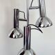 Chrome metal 3-spot chandelier from the 1970s.