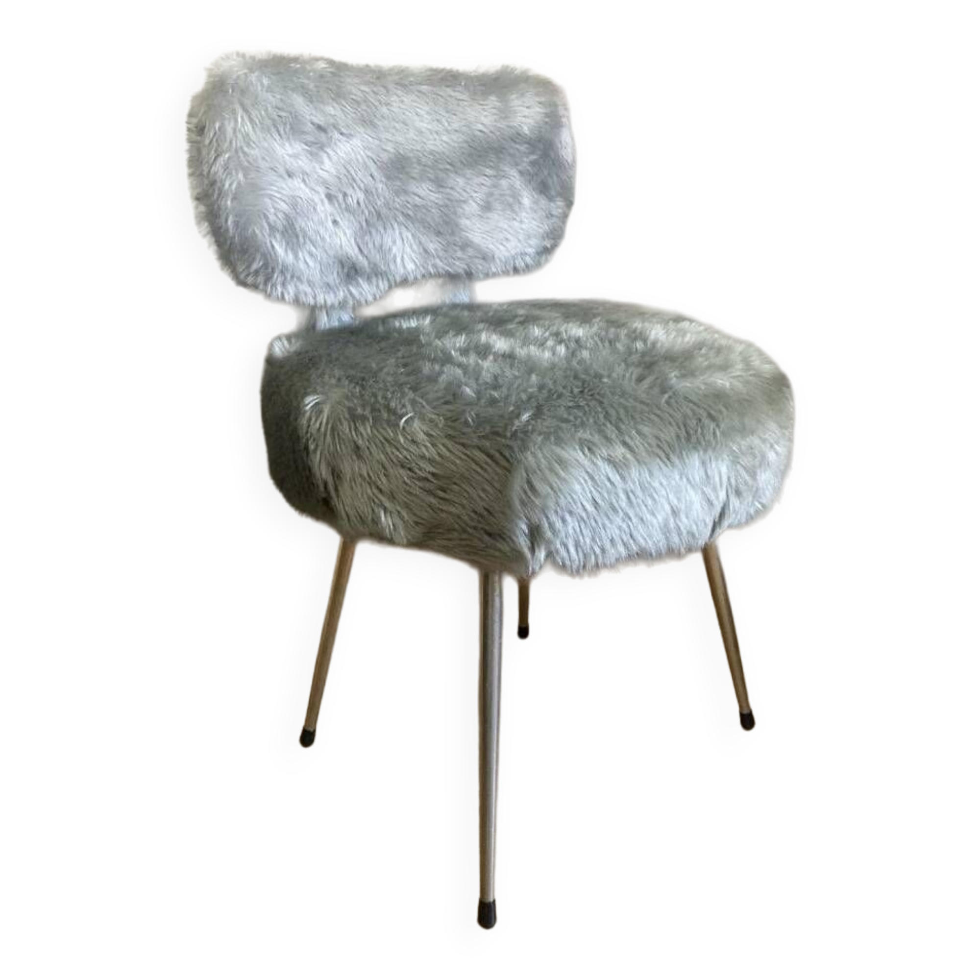 Chaise à poiles longs PELFRAM par PELTEX S.A PRODUCTION FRANCE années 1960/70