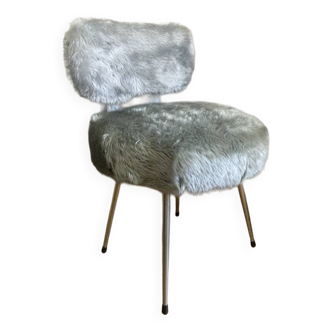 PELFRAM long hair chair by PELTEX SA PRODUCTION FRANCE 1960s/70s