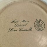 Set of 7 flat plates Moulin des loups Saint Amand vintage autumn model