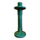 Vintage green wooden candle holder