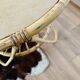 Rattan tripod coffee table