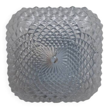 Plafonnier en verre moulé