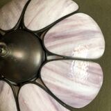 Vintage double lotus pendant light