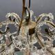 Chandelier en verre de Murano rose des années 1960