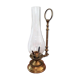 In brass and glass candleholder