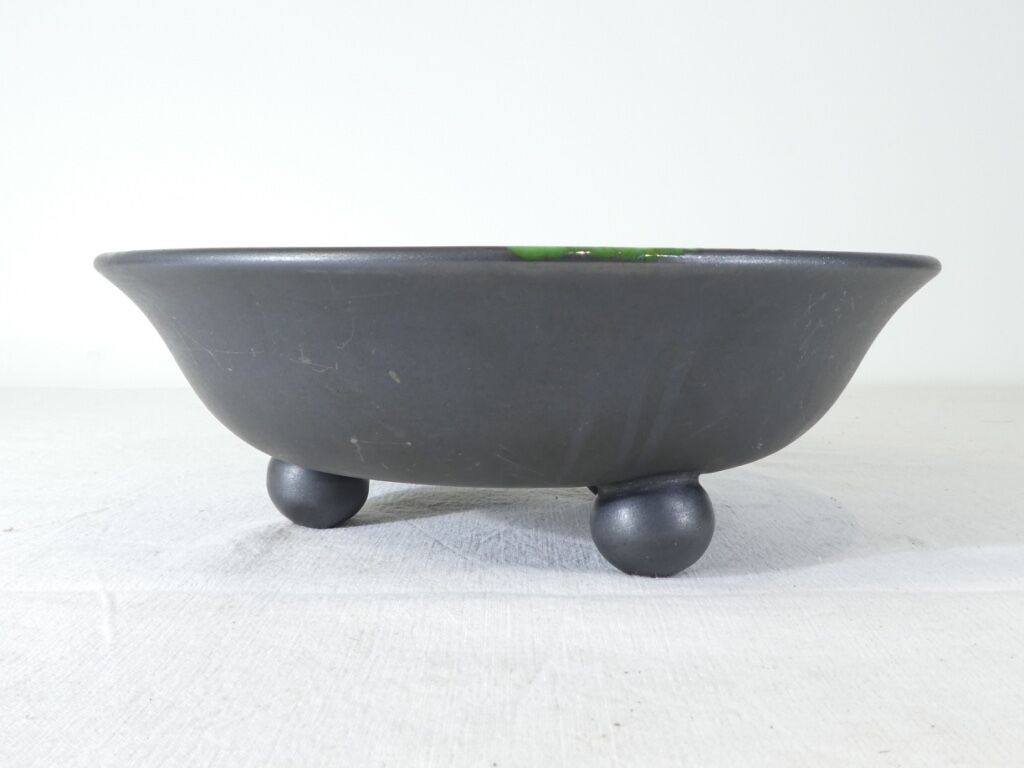 Fruit cup in black ceramic matte