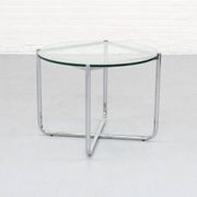 Table basse MR de Mies van der Rohe pour Knoll, années 1980.