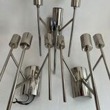 Set of three design wall lamps 1970