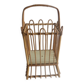 Vintage Rattan Wicker Umbrella Stand