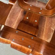 Set of 4 DCW chairs in walnut, Charles & Ray Eames, Herman Miller, 1950s