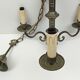 Chandelier 3 branches in brass tin color