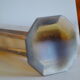 Lot de 2 vases vintage 80's plexiglas ecaille de tortue