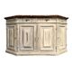 Low patinated sideboard with griotte marble top