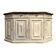 Low patinated sideboard with griotte marble top