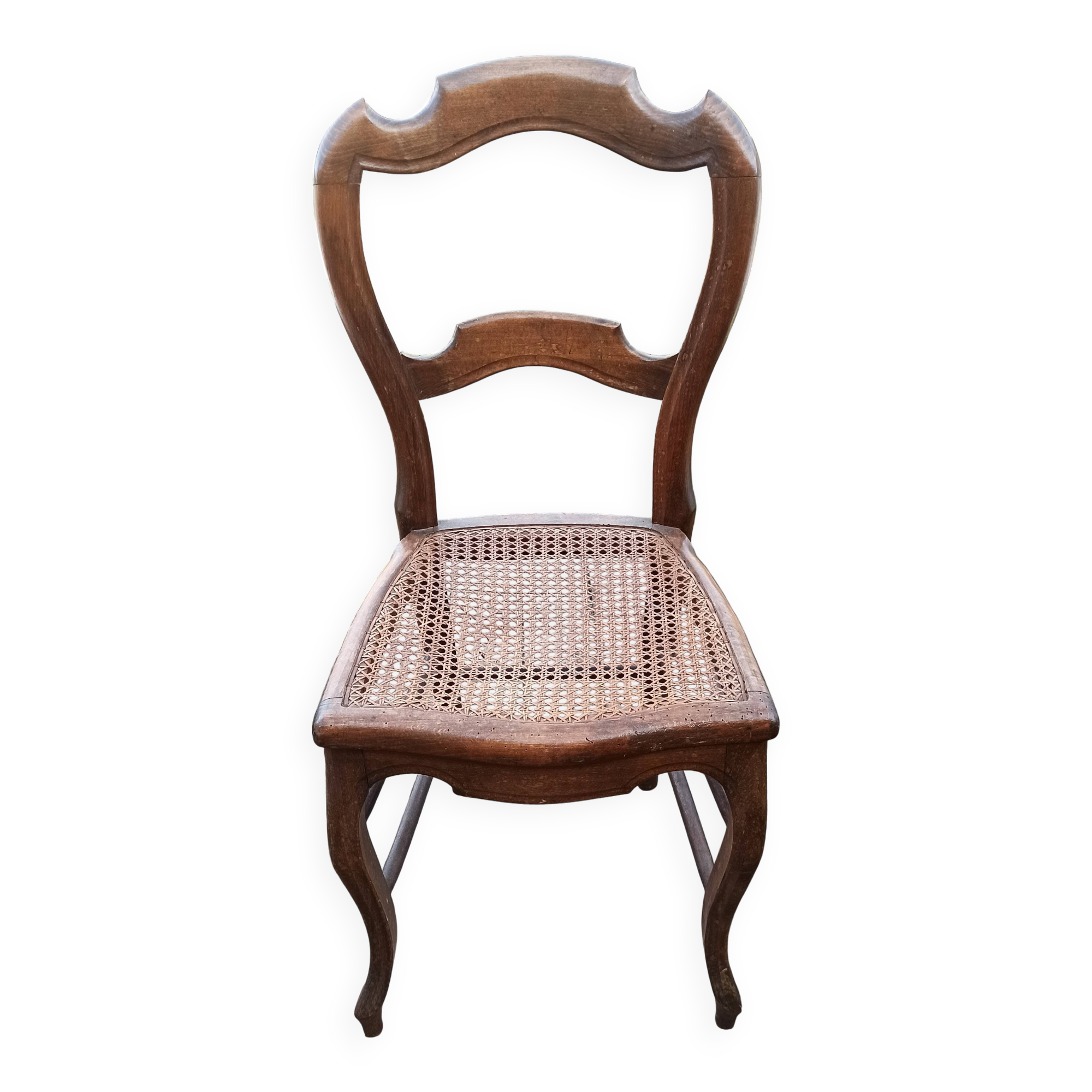 Antique Louis Philippe caned chair
