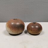 Two small round vases by Aage Wurtz Denmark 1970-80s.