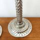 Vintage silver-plated palm candlesticks