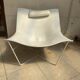 David Weeks armchair in leather design 1990 vintage