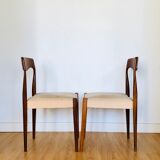 Pair of teak chairs