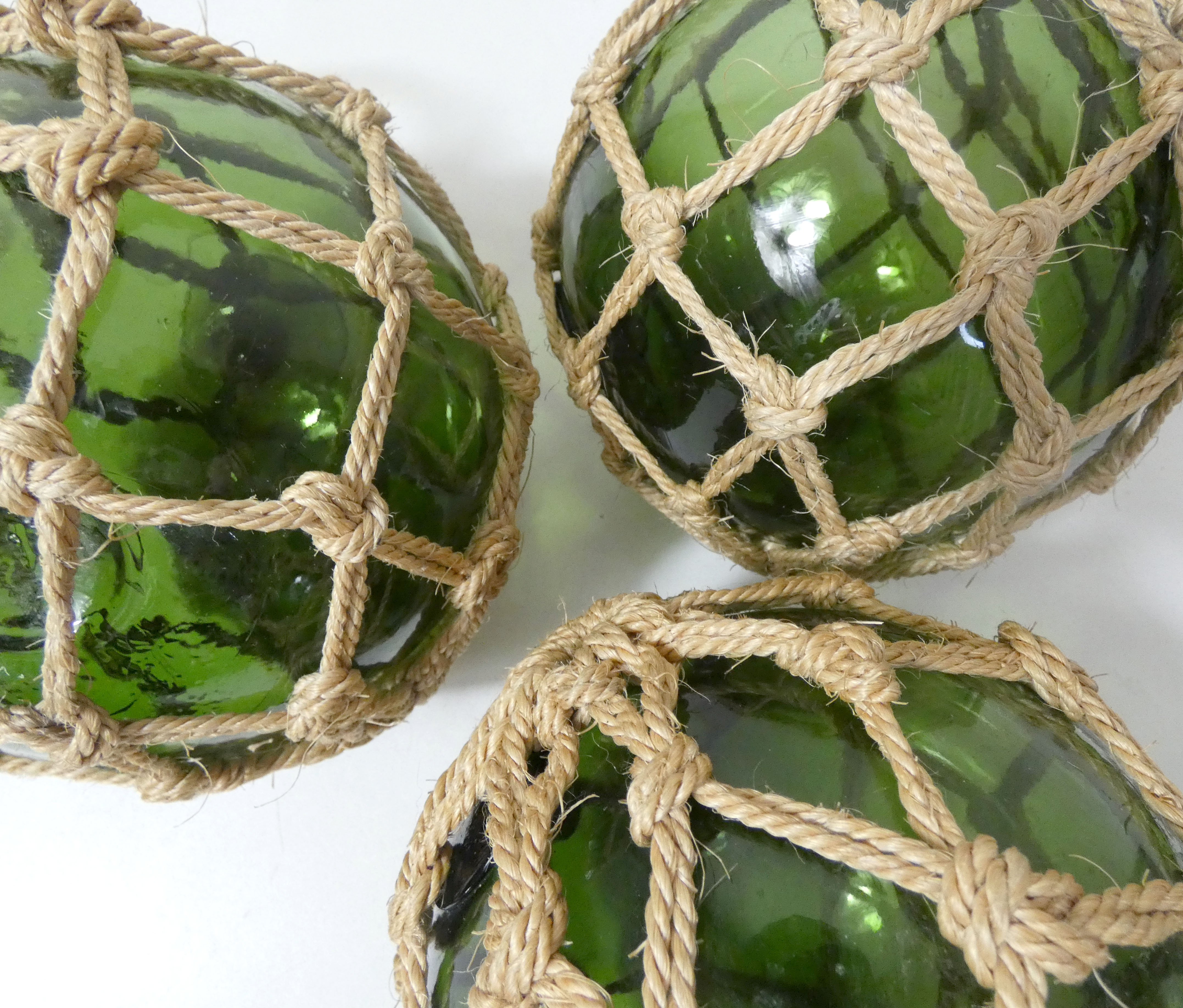 3 boules de verre flotteurs pour jardin aquatique vintage