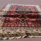 Very Old Turkish Rug, Kurdish Tribe: 1.58 X 3.35 Meters