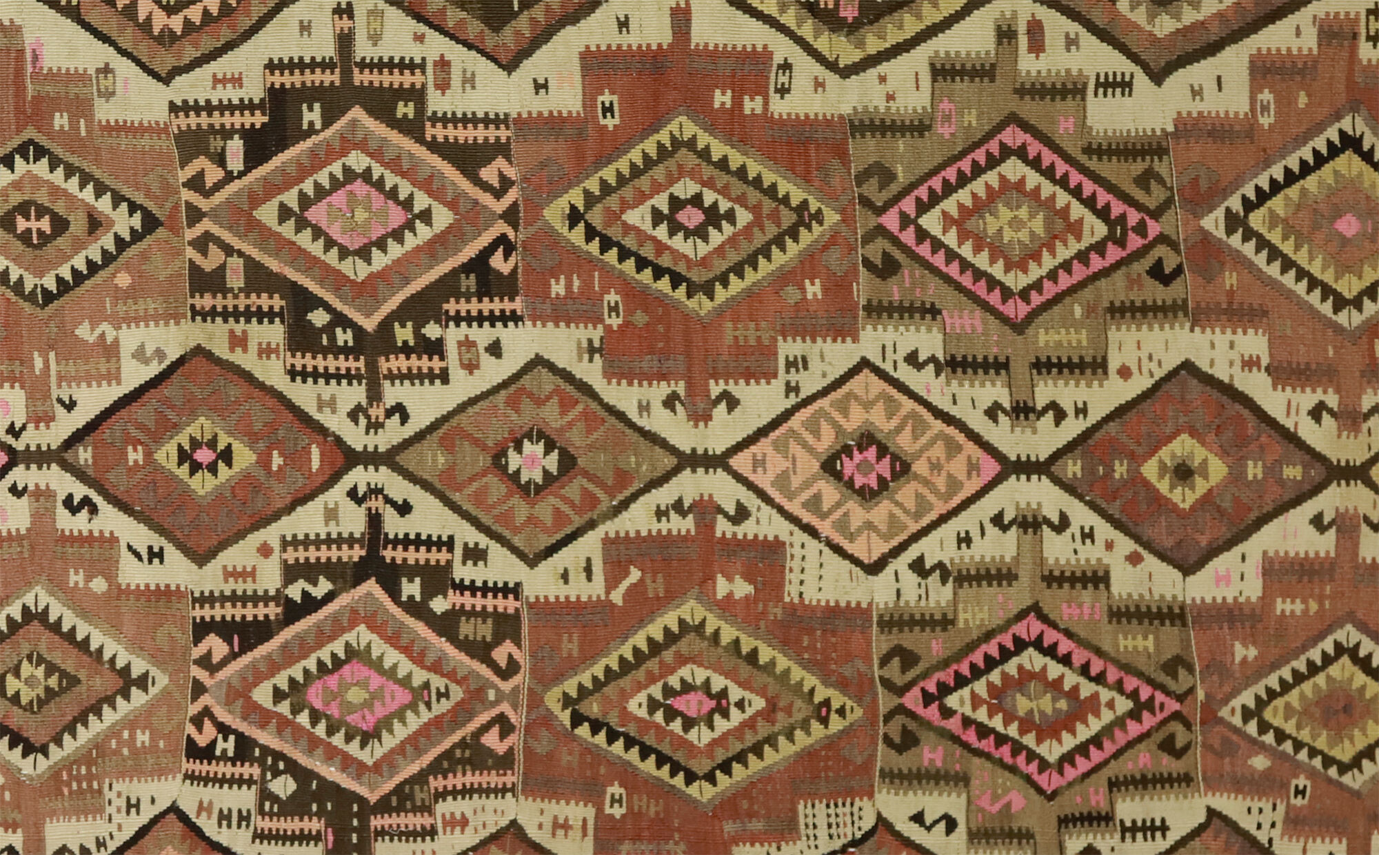 Anatolian handmade kilim rug 360 cm x 168 cm