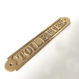 Door plates Brass toilet