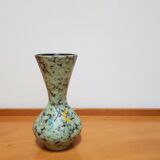 Vintage Fat Lava Scheurich Ceramic Vase, Hand-painted in the 1970s