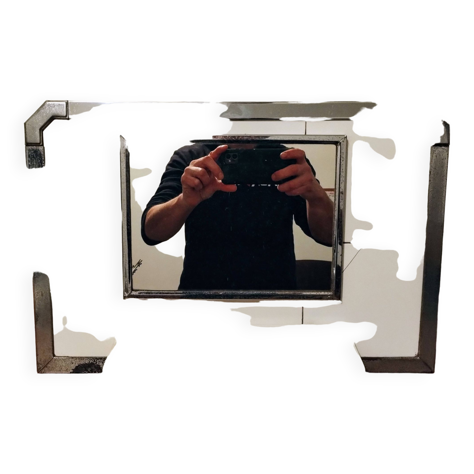 Vileroy & Boch Mettlach vintage bathroom mirror