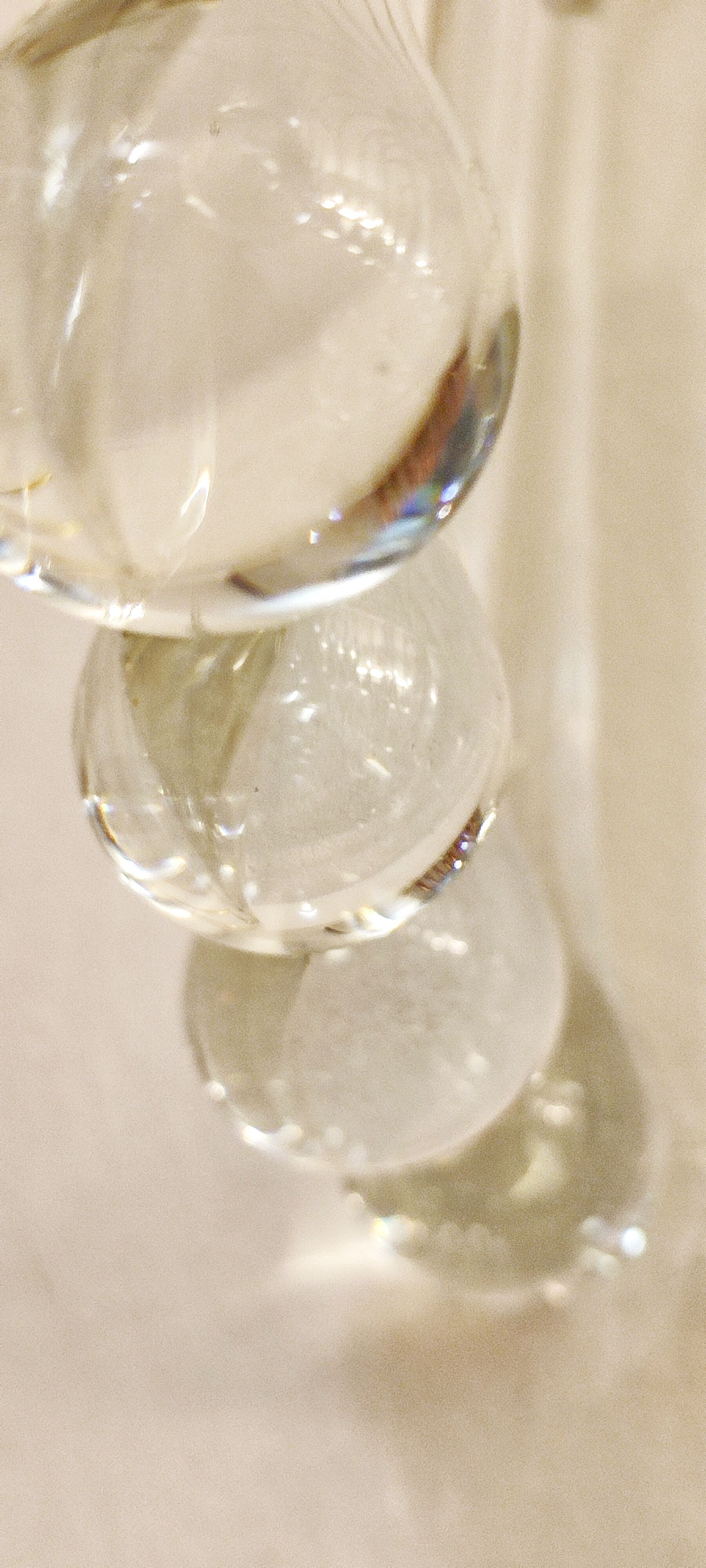 Wall lamp "Venini" of crystals. Italy 1970s