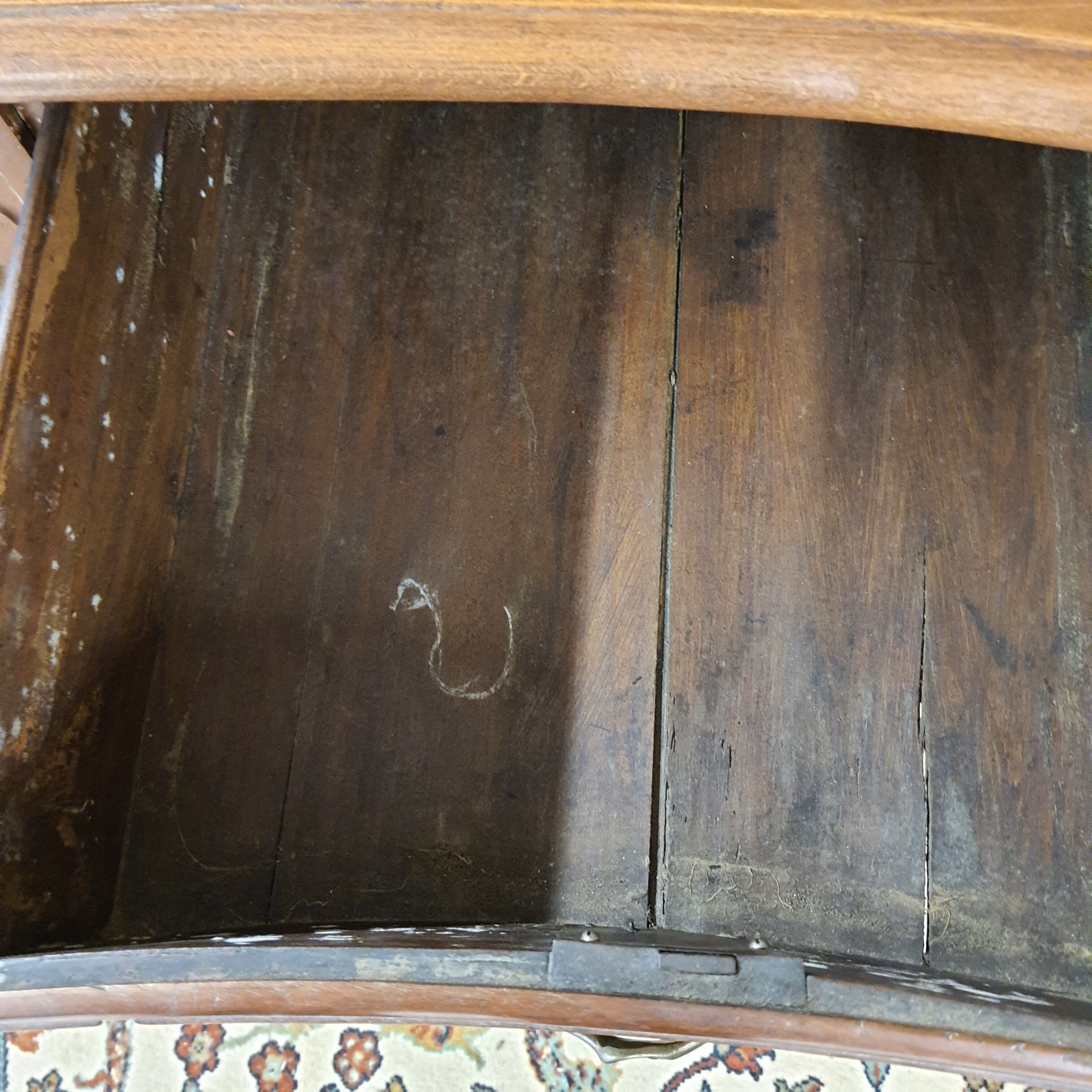 Walnut Regency chest of drawers