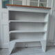 Bibliothèque vintage patinée gris perle