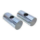 Pair of Chrome Appliques Targetti 70s