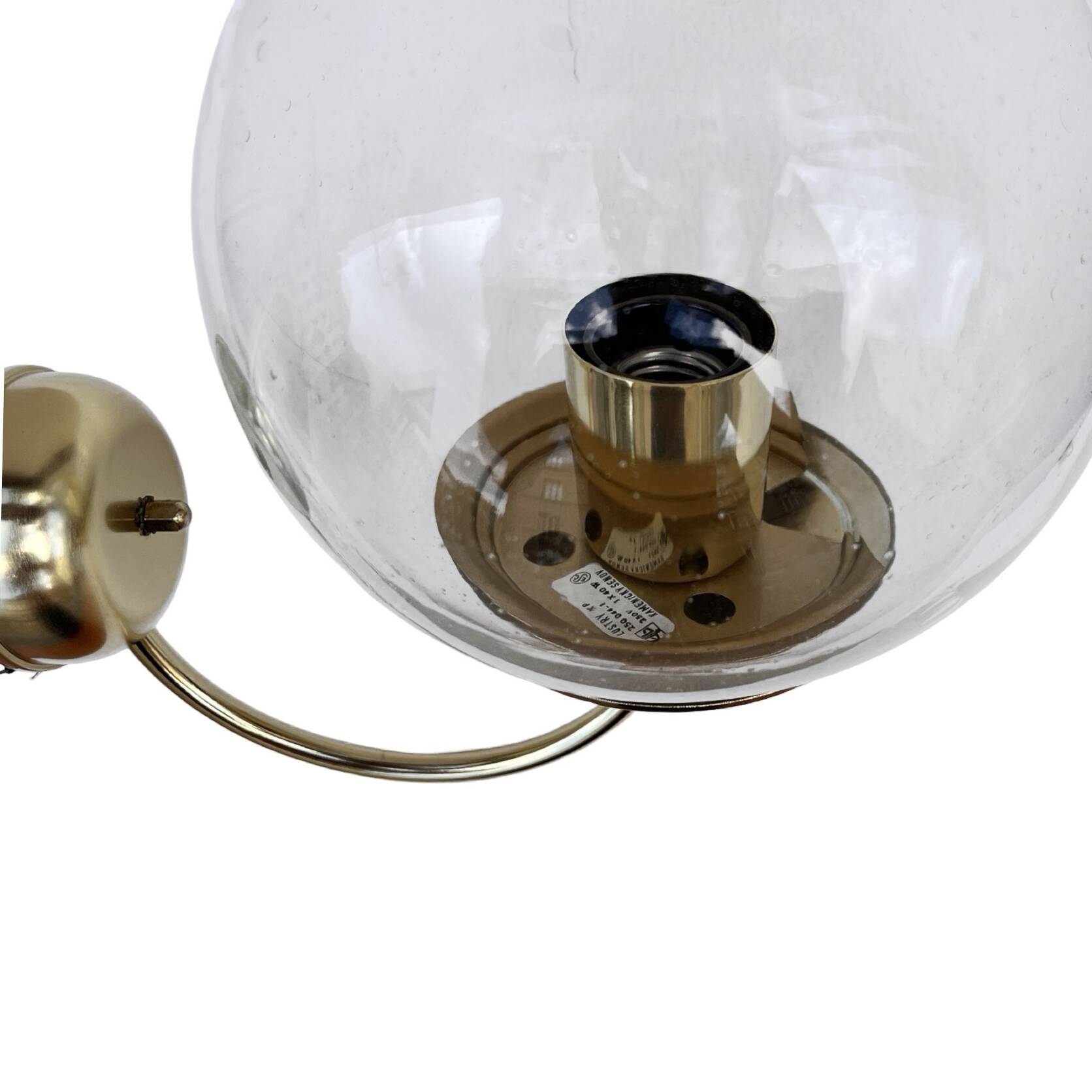 New Hollywood Regency wall lamp, Kamenicky Senov, Czechoslovakia 1970s.