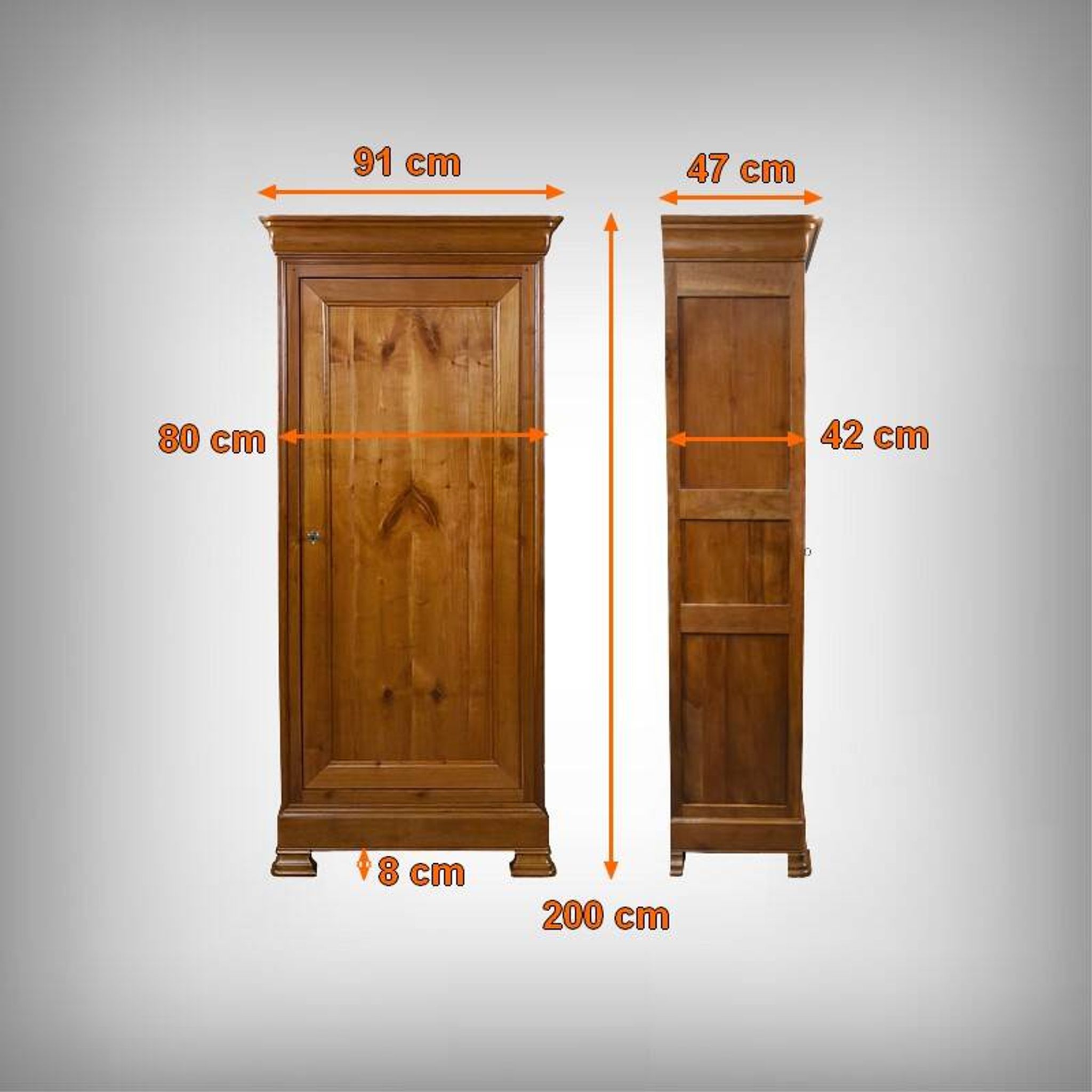 Small bonnetière in cherry wood, Louis Philippe style – late 19th century