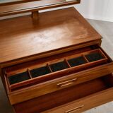 Mid-Century Teak Dressing Table with Adjustable Mirror, 1960s