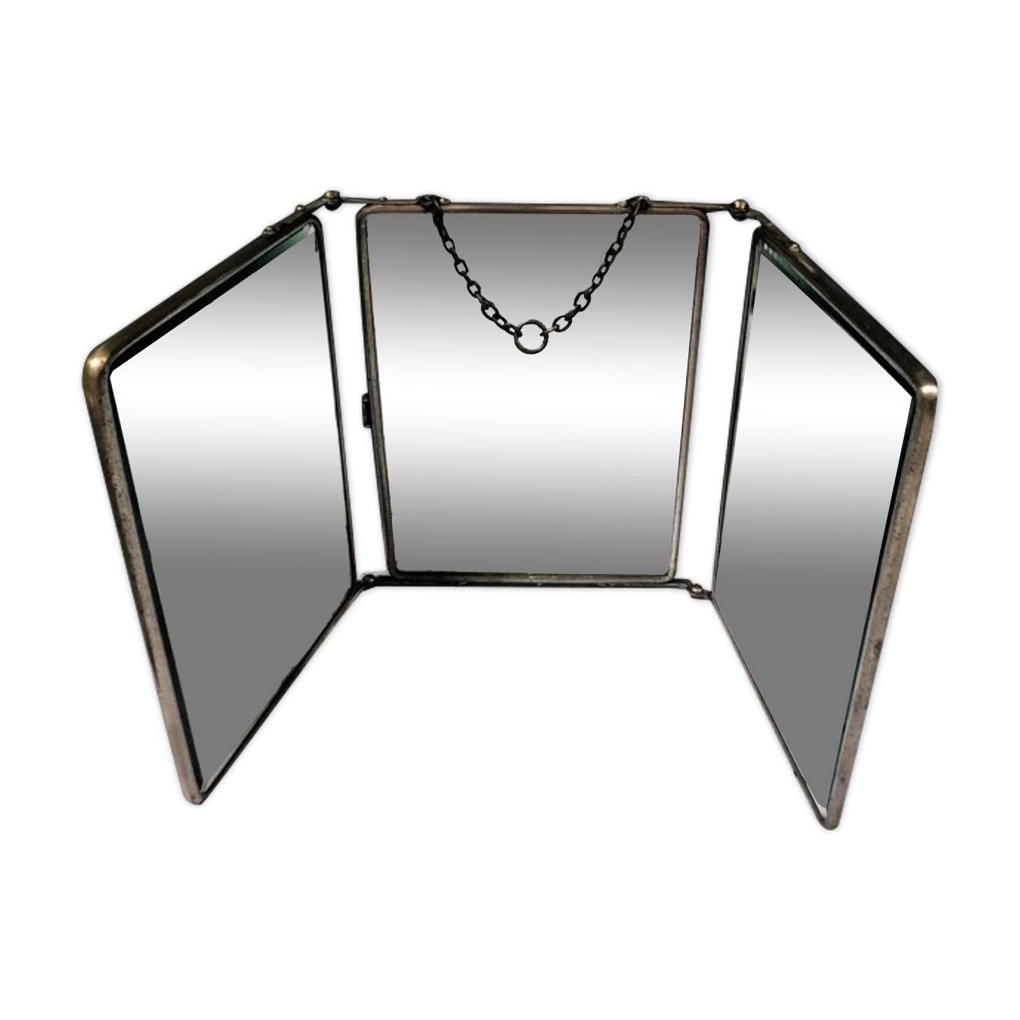 Miroir de barbier ancien