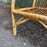 Vintage rattan armchair